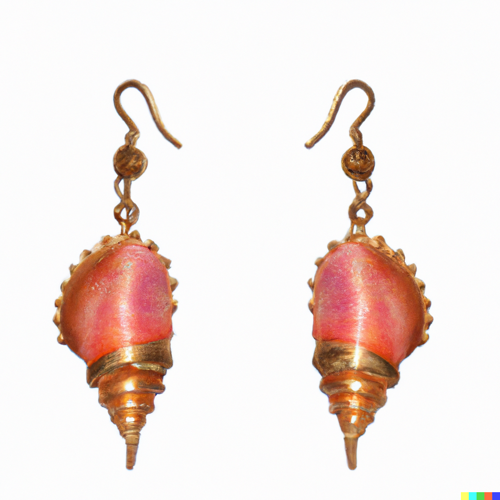 DALL·E 2022-10-08 15.56.07 - Conch earrings for stretched out earholes.png
